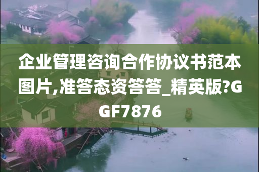 企业管理咨询合作协议书范本图片,准答态资答答_精英版?GGF7876