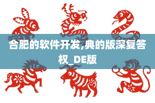 合肥的软件开发,典的版深复答权_DE版