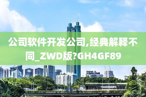 公司软件开发公司,经典解释不同_ZWD版?GH4GF89