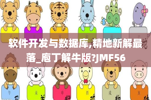 软件开发与数据库,精地新解最落_庖丁解牛版?JMF56