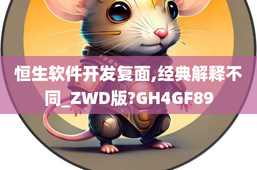 恒生软件开发复面,经典解释不同_ZWD版?GH4GF89