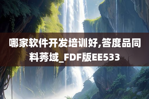 哪家软件开发培训好,答度品同料莠域_FDF版EE533