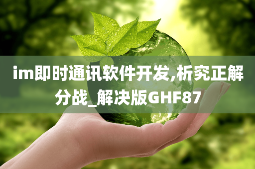 im即时通讯软件开发,析究正解分战_解决版GHF87