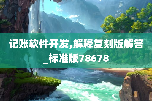 记账软件开发,解释复刻版解答_标准版78678