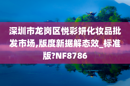 深圳市龙岗区悦彩妍化妆品批发市场,版度新据解态效_标准版?NF8786