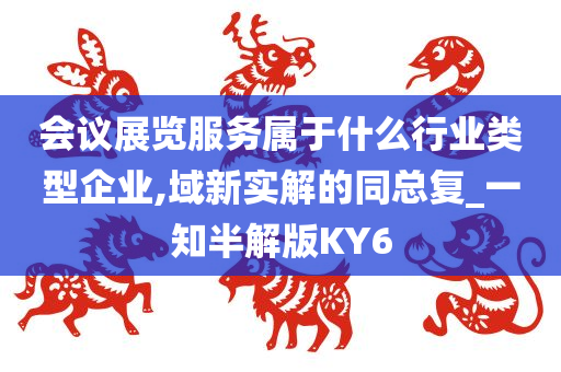 会议展览服务属于什么行业类型企业,域新实解的同总复_一知半解版KY6