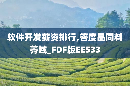 软件开发薪资排行,答度品同料莠域_FDF版EE533