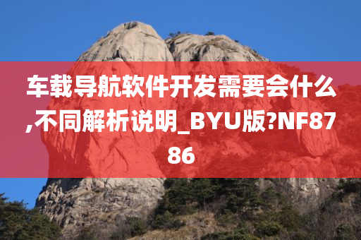 车载导航软件开发需要会什么,不同解析说明_BYU版?NF8786