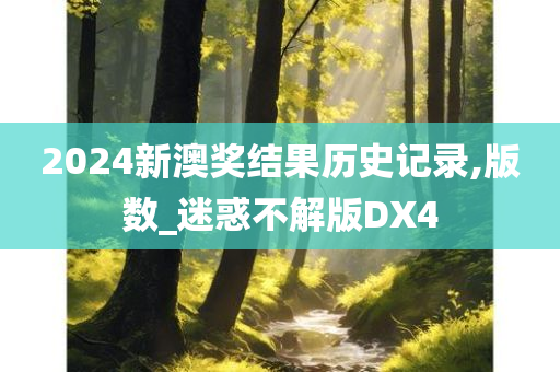 2024新澳奖结果历史记录,版数_迷惑不解版DX4