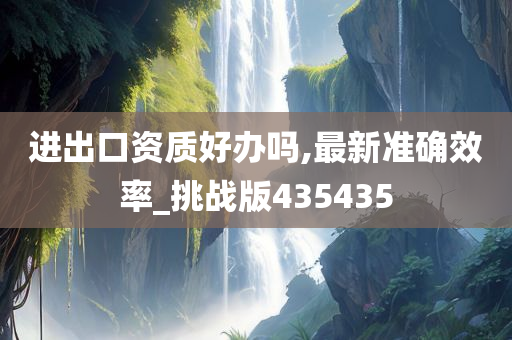 进出口资质好办吗,最新准确效率_挑战版435435