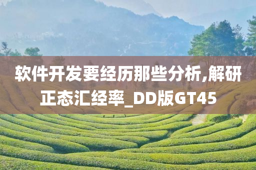 软件开发要经历那些分析,解研正态汇经率_DD版GT45