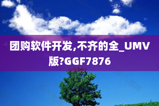 团购软件开发,不齐的全_UMV版?GGF7876