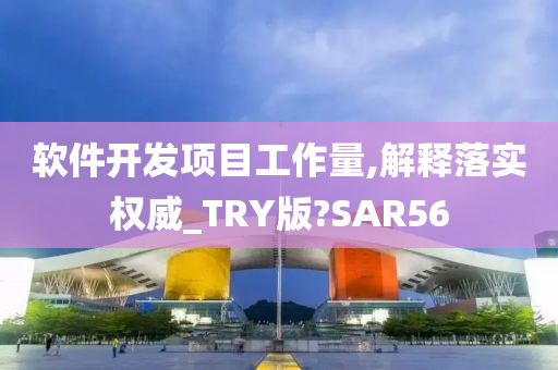 软件开发项目工作量,解释落实权威_TRY版?SAR56