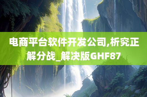 电商平台软件开发公司,析究正解分战_解决版GHF87