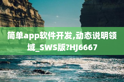 简单app软件开发,动态说明领域_SWS版?HJ6667