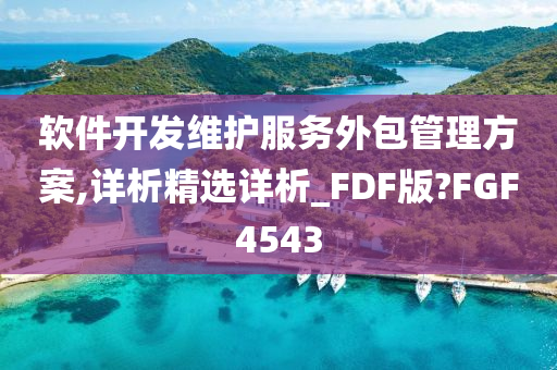 软件开发维护服务外包管理方案,详析精选详析_FDF版?FGF4543