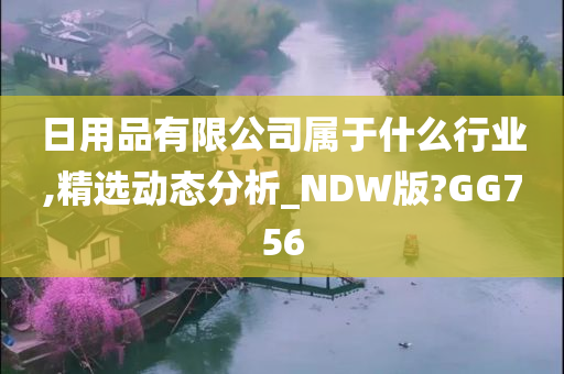 日用品有限公司属于什么行业,精选动态分析_NDW版?GG756