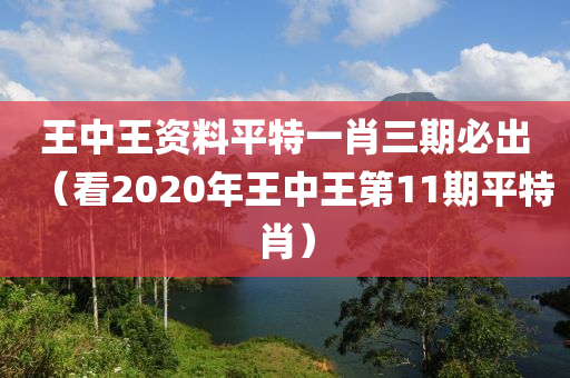 王中王资料平特一肖三期必出（看2020年王中王第11期平特肖）