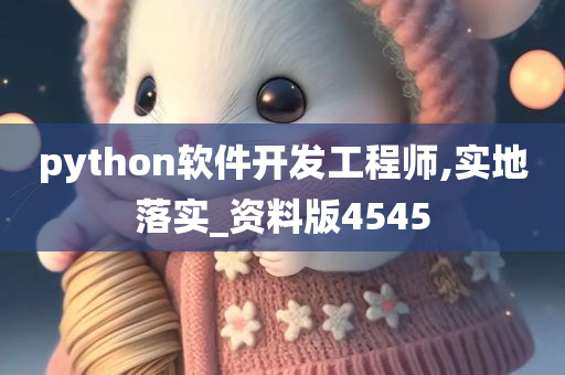 python软件开发工程师,实地落实_资料版4545