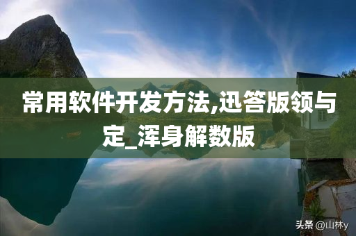 常用软件开发方法,迅答版领与定_浑身解数版