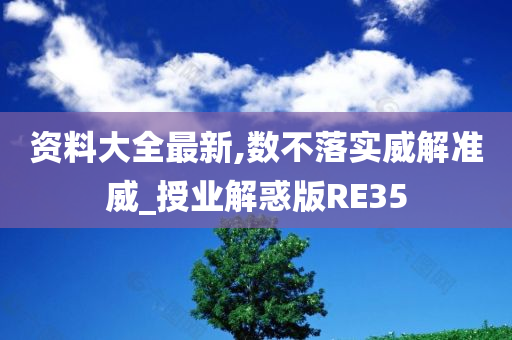 资料大全最新,数不落实威解准威_授业解惑版RE35