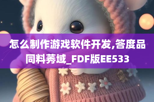 怎么制作游戏软件开发,答度品同料莠域_FDF版EE533