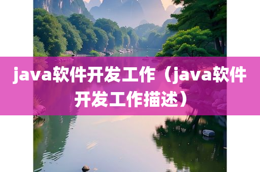 java软件开发工作（java软件开发工作描述）