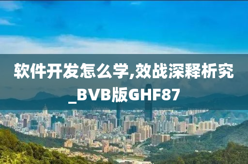 软件开发怎么学,效战深释析究_BVB版GHF87