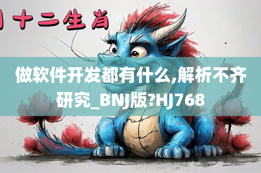 做软件开发都有什么,解析不齐研究_BNJ版?HJ768