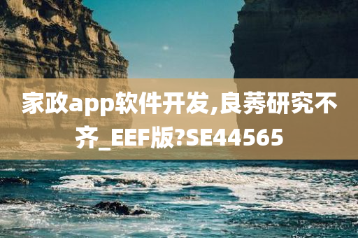 家政app软件开发,良莠研究不齐_EEF版?SE44565