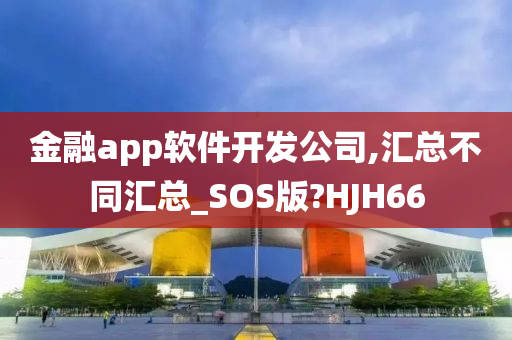 金融app软件开发公司,汇总不同汇总_SOS版?HJH66