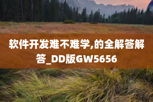 软件开发难不难学,的全解答解答_DD版GW5656