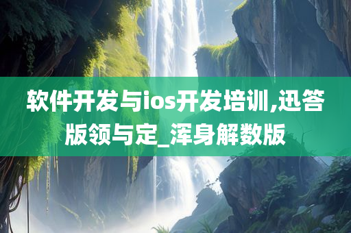 软件开发与ios开发培训,迅答版领与定_浑身解数版