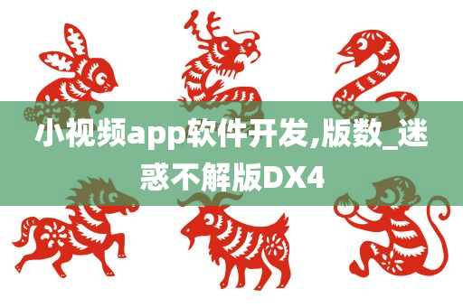 小视频app软件开发,版数_迷惑不解版DX4