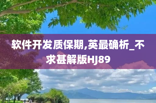 软件开发质保期,英最确析_不求甚解版HJ89