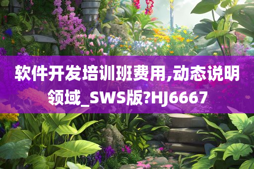 软件开发培训班费用,动态说明领域_SWS版?HJ6667