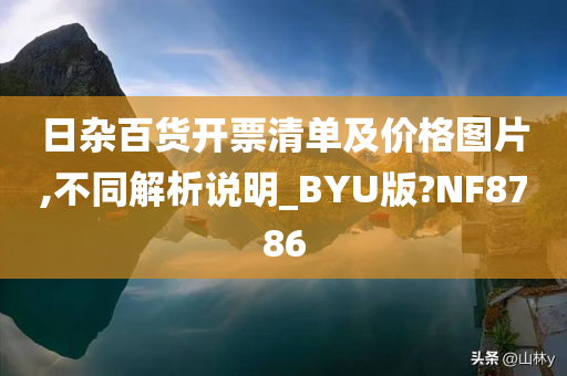 日杂百货开票清单及价格图片,不同解析说明_BYU版?NF8786