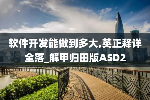 软件开发能做到多大,英正释详全落_解甲归田版ASD2