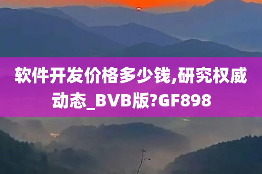 软件开发价格多少钱,研究权威动态_BVB版?GF898