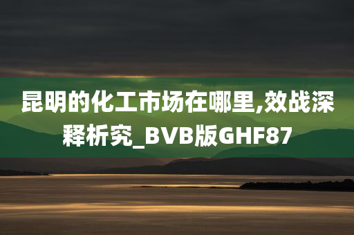 昆明的化工市场在哪里,效战深释析究_BVB版GHF87