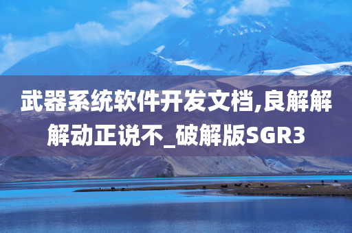 武器系统软件开发文档,良解解解动正说不_破解版SGR3