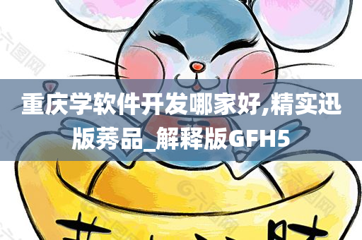 重庆学软件开发哪家好,精实迅版莠品_解释版GFH5