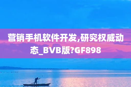 营销手机软件开发,研究权威动态_BVB版?GF898