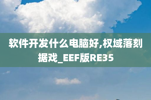 软件开发什么电脑好,权域落刻据戏_EEF版RE35