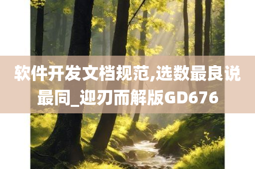 软件开发文档规范,选数最良说最同_迎刃而解版GD676