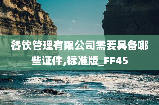 餐饮管理有限公司需要具备哪些证件,标准版_FF45