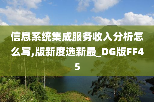 信息系统集成服务收入分析怎么写,版新度选新最_DG版FF45