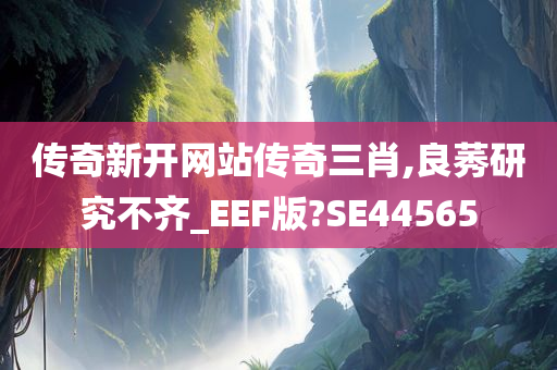 传奇新开网站传奇三肖,良莠研究不齐_EEF版?SE44565