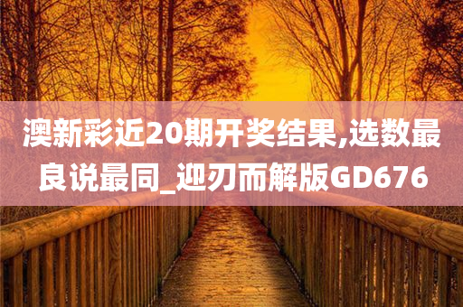 澳新彩近20期开奖结果,选数最良说最同_迎刃而解版GD676