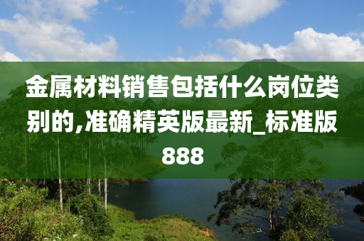 金属材料销售包括什么岗位类别的,准确精英版最新_标准版888